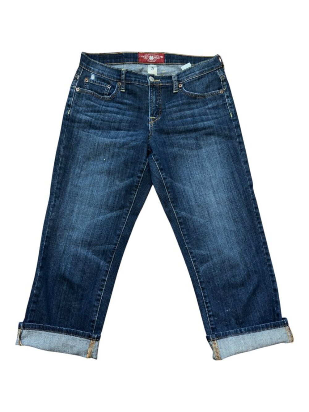 Lucky Brand Women's Jeans‎ Denim Sweet N Crop Low Rise 6/28 Medium Wash Stretch